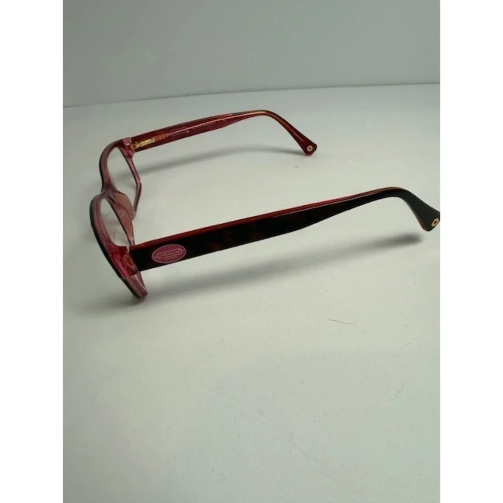 Coach HC 6040 Brooklyn Eyeglasses Tortoise Pink Rectangular Frame 5115 52-16-135